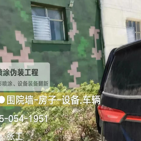 金山数码迷彩漆施工